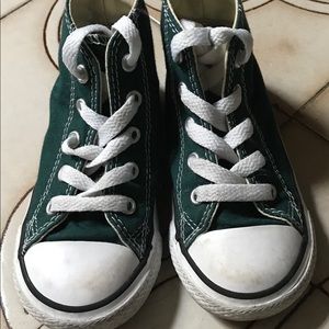 Converse High Top Toddler Sneakers Size 7c Green